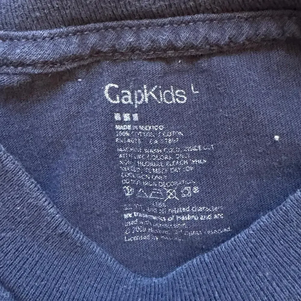 gap Gi joe comic book graphic tee boys large navy blue short sleeve‎ casual